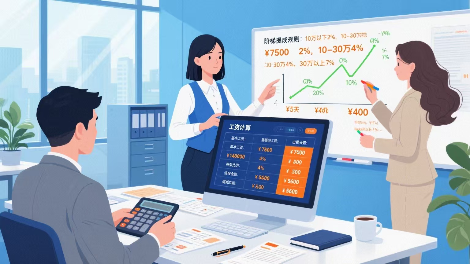 薪酬管理系统界面展示